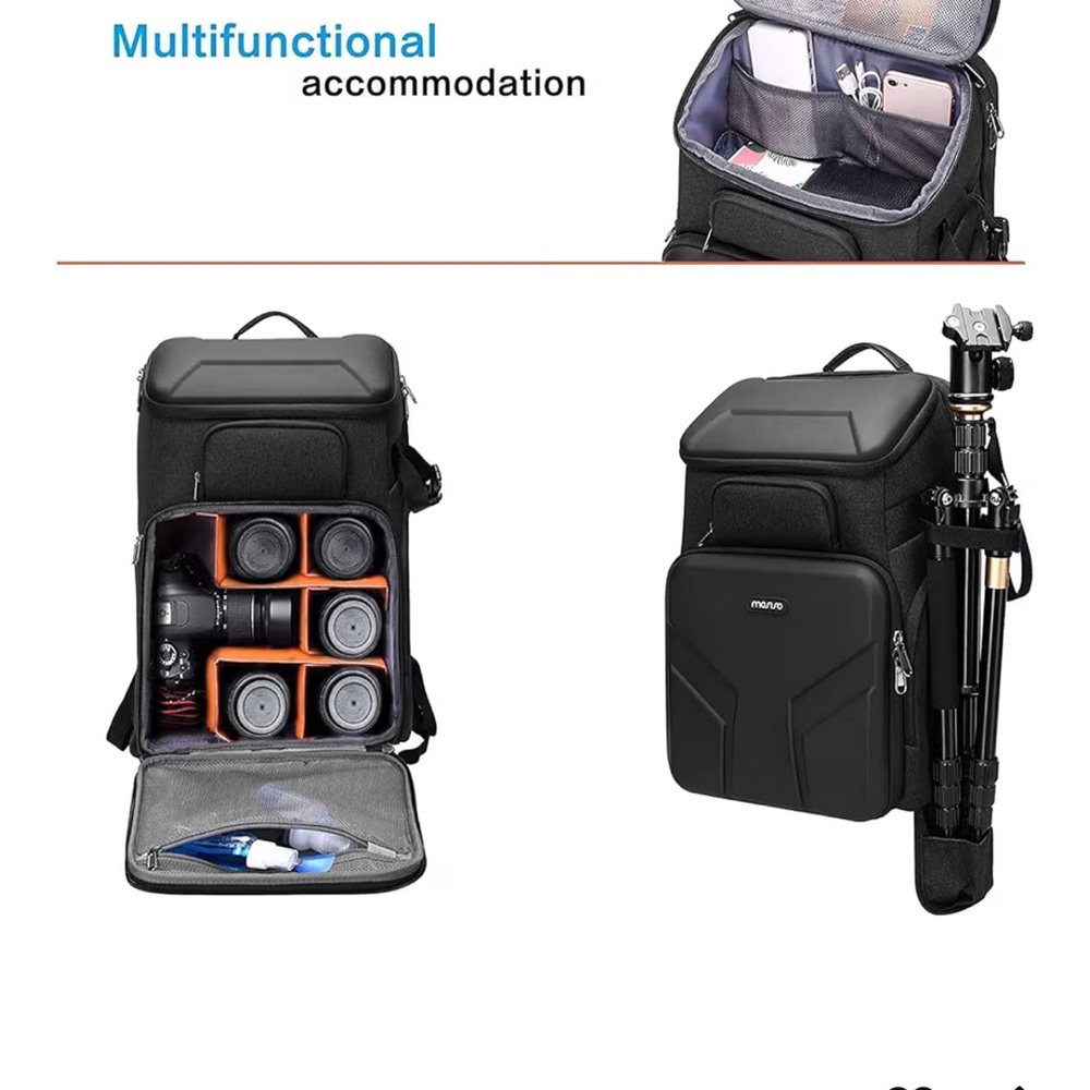 Camera Backpack Bag by – Black Camera, Photo & Video Case